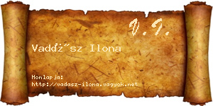 Vadász Ilona névjegykártya