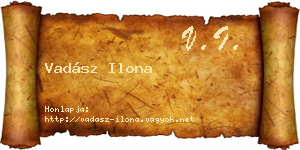 Vadász Ilona névjegykártya